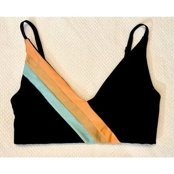 IVL Shimmer Retro Stripe Fully Lined Sports Bra With Adjustable Straps 6 - Picture 3 of 9